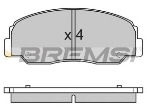 BREMSI BP2461 stabdžių trinkelių rinkinys, diskinis stabdys 
 Techninės priežiūros dalys -> Papildomas remontas
0449160060, 0449160060000, 0449187606