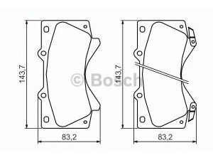 BOSCH 0 986 494 449 stabdžių trinkelių rinkinys, diskinis stabdys 
 Techninės priežiūros dalys -> Papildomas remontas
04465 60280, 04465 60300, 04465 60320