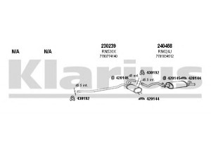 KLARIUS 720591E išmetimo sistema 
 Išmetimo sistema -> Išmetimo sistema, visa