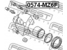 FEBEST 0574-MZ6F kreipiantysis varžtas, stabdžių apkaba
GJ6E-33-998