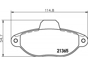 HELLA 8DB 355 019-091 stabdžių trinkelių rinkinys, diskinis stabdys 
 Techninės priežiūros dalys -> Papildomas remontas
46565733, 5892786, 71738134, 71770984