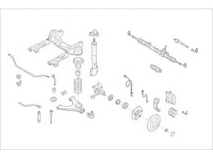DELPHI FORD-03908-F rato pakaba 
 Ašies montavimas/vairavimo mechanizmas/ratai -> Prekių paieška pagal schemą