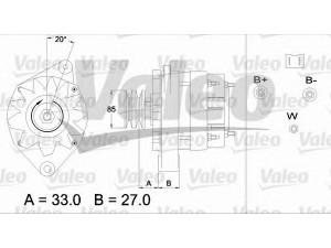 VALEO 433474 kintamosios srovės generatorius
7704001096