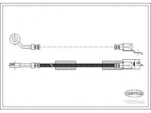 CORTECO 19032488 stabdžių žarnelė 
 Stabdžių sistema -> Stabdžių žarnelės
52008674, 52008674