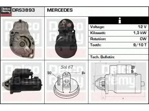 DELCO REMY DRS3893 starteris 
 Elektros įranga -> Starterio sistema -> Starteris