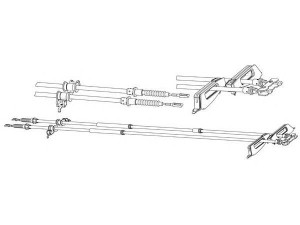 KAWE FO02187 trosas, stovėjimo stabdys 
 Stabdžių sistema -> Valdymo svirtys/trosai
1064279, 1065661, 1069082, 1087208