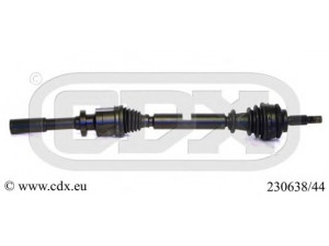 CDX 230638/44 kardaninis velenas 
 Ratų pavara -> Kardaninis velenas
7711135237, 7711368447, 8200087857