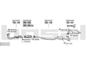 BOSAL 038.972.03 išmetimo sistema 
 Išmetimo sistema -> Išmetimo sistema, visa