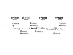 VENEPORTE 400044 išmetimo sistema 
 Išmetimo sistema -> Išmetimo sistema, visa