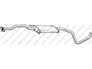 BOSAL 285-199 vidurinis duslintuvas 
 Išmetimo sistema -> Duslintuvas
1012213