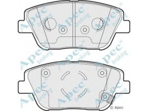 APEC braking PAD1755 stabdžių trinkelių rinkinys, diskinis stabdys 
 Techninės priežiūros dalys -> Papildomas remontas
581013QA10, 581012TA50