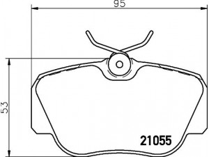 HELLA PAGID 8DB 355 006-181 stabdžių trinkelių rinkinys, diskinis stabdys 
 Techninės priežiūros dalys -> Papildomas remontas
701698451C, 0004208920, 0004209120