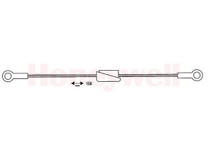 BENDIX 431160B trosas, stovėjimo stabdys 
 Stabdžių sistema -> Valdymo svirtys/trosai
6094082, 81AB2853AB