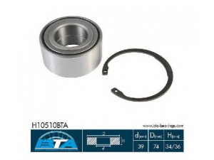 BTA H10510BTA rato guolio komplektas 
 Ašies montavimas/vairavimo mechanizmas/ratai -> Rato stebulė/montavimas -> Rato guolis
51718-2D000, 51718-36000, 51720-2D000