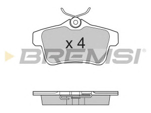 BREMSI BP3387 stabdžių trinkelių rinkinys, diskinis stabdys 
 Techninės priežiūros dalys -> Papildomas remontas
1608520680, 1608681680, 425444