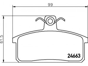 HELLA PAGID 8DB 355 013-451 stabdžių trinkelių rinkinys, diskinis stabdys 
 Techninės priežiūros dalys -> Papildomas remontas
500028834, 00000A00906, 00000A01225