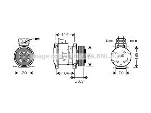AVA QUALITY COOLING MEK227 kompresorius, oro kondicionierius 
 Oro kondicionavimas -> Kompresorius/dalys
5412300111, A5412300111