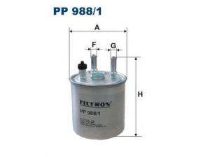 FILTRON PP988/1 kuro filtras 
 Techninės priežiūros dalys -> Papildomas remontas
7701069023, 7701478277, 8200732749