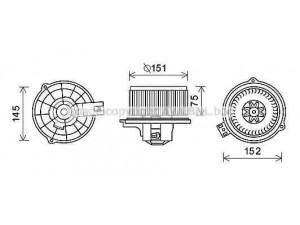 AVA QUALITY COOLING KA8234 elektrovariklis, vidinis pūtiklis 
 Šildymas / vėdinimas -> Orpūtė/dalys
971131G000