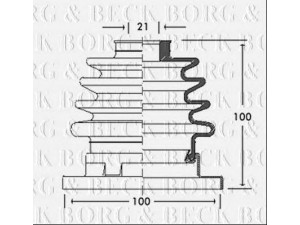 BORG & BECK BCB2759 gofruotoji membrana, kardaninis velenas 
 Ratų pavara -> Gofruotoji membrana