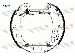FTE TK2247 stabdžių trinkelių komplektas 
 Techninės priežiūros dalys -> Papildomas remontas
42416H, 42418N, 42416H, 42418N