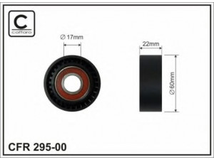CAFFARO 295-00 įtempiklio skriemulys, V formos rumbuotas diržas 
 Diržinė pavara -> V formos rumbuotas diržas/komplektas -> Įtempiklio skriemulys
1004965, 1052359, 1101540, 96FF19A216BC