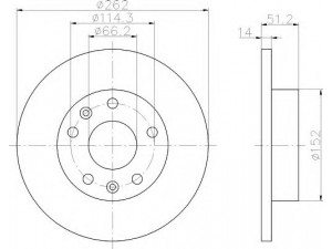 HELLA 8DD 355 107-181 stabdžių diskas 
 Stabdžių sistema -> Diskinis stabdys -> Stabdžių diskas
SDB100830