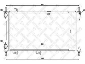 STELLOX 10-25716-SX radiatorius, variklio aušinimas 
 Aušinimo sistema -> Radiatorius/alyvos aušintuvas -> Radiatorius/dalys
46777410, 46825900