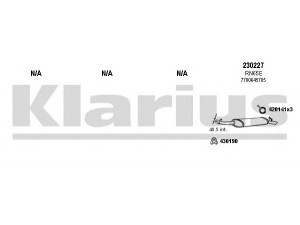 KLARIUS 720490E išmetimo sistema 
 Išmetimo sistema -> Išmetimo sistema, visa