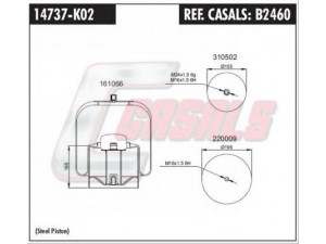 CASALS B2460 dėklas, pneumatinė pakaba
MLF7055, A9423203921, A9463200521