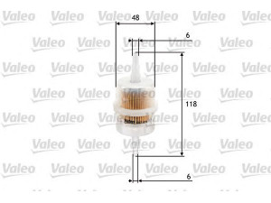 VALEO 587011 kuro filtras 
 Filtrai -> Kuro filtras
191201511A, 251201511, 251201511C