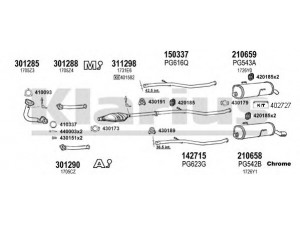 KLARIUS 631044E išmetimo sistema 
 Išmetimo sistema -> Išmetimo sistema, visa