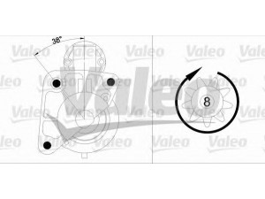 VALEO 455950 starteris 
 Elektros įranga -> Starterio sistema -> Starteris
23300-00QAL, 2330000QAL, 7700274303