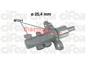 METZGER 202-402 pagrindinis cilindras, stabdžiai 
 Stabdžių sistema -> Pagrindinis stabdžių cilindras
4D0 611 021, 4D0 611 021A