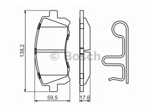 BOSCH 0 986 424 700 stabdžių trinkelių rinkinys, diskinis stabdys 
 Techninės priežiūros dalys -> Papildomas remontas
26296 AC040, 26296 AC041, 26296 AC050