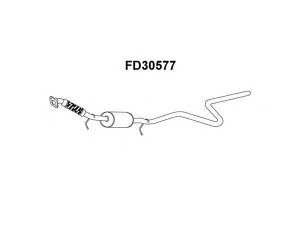 VENEPORTE FD30577 priekinis duslintuvas 
 Išmetimo sistema -> Duslintuvas
1140451, 1146860, 1201466, 1356024
