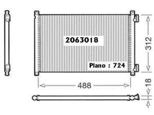 ORDONEZ 2063018 kondensatorius, oro kondicionierius 
 Oro kondicionavimas -> Kondensatorius
0000046524500, 46524500, 46788052