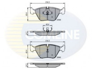 COMLINE CBP0358 stabdžių trinkelių rinkinys, diskinis stabdys 
 Techninės priežiūros dalys -> Papildomas remontas
34 11 1 157 039, 34 11 1 157 569