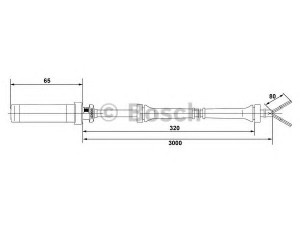 BOSCH 0 265 004 008 jutiklis, rato greitis