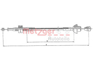 METZGER 11.0126 akceleratoriaus trosas 
 Dviratė transporto priemonės -> Kabeliai ir tachometro velenaai -> Akceleratoriaus trosas
1032225