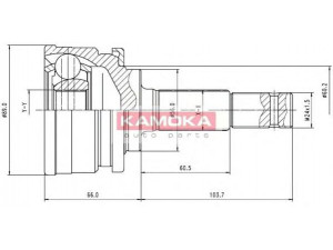 KAMOKA 6754 jungčių komplektas, kardaninis velenas 
 Ratų pavara -> Sujungimai/komplektas
3910073N00