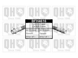 QUINTON HAZELL BFH4616 stabdžių žarnelė 
 Stabdžių sistema -> Stabdžių žarnelės
FBH 6425, 701 611 701
