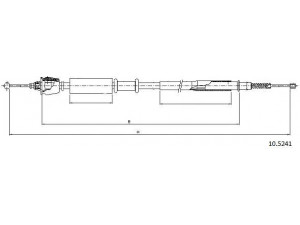 CABOR 10.5241 trosas, stovėjimo stabdys
SPB000230, SPB000230