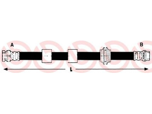 BREMBO T 24 127 stabdžių žarnelė 
 Stabdžių sistema -> Stabdžių žarnelės
1109024, 1121359, 1304007, YM212078AA
