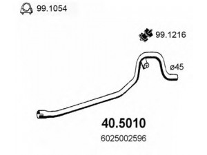 ASSO 40.5010 išleidimo kolektorius 
 Išmetimo sistema -> Išmetimo vamzdžiai
6025000817, 6025002596, 6025005872