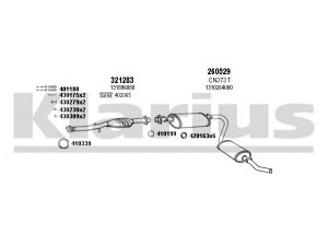 KLARIUS 330424E išmetimo sistema 
 Išmetimo sistema -> Išmetimo sistema, visa