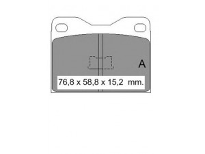 VEMA 832800 stabdžių trinkelių rinkinys, diskinis stabdys
424886, 425064, 17462991, 425064