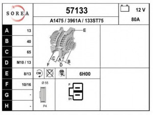 EAI 57133 kintamosios srovės generatorius
BP6D10300A, FP3418300, FP3418300A