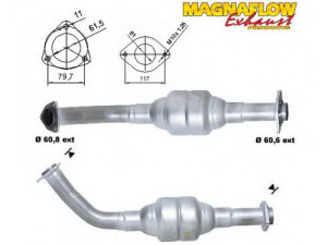 MAGNAFLOW 78001D katalizatoriaus keitiklis 
 Išmetimo sistema -> Katalizatoriaus keitiklis
1741067030