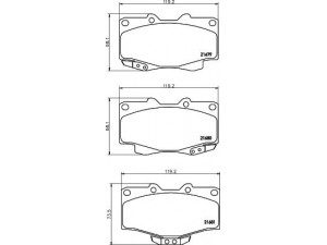 HELLA 8DB 355 015-351 stabdžių trinkelių rinkinys, diskinis stabdys 
 Techninės priežiūros dalys -> Papildomas remontas
J0446535040, J0449135160, J0466535040